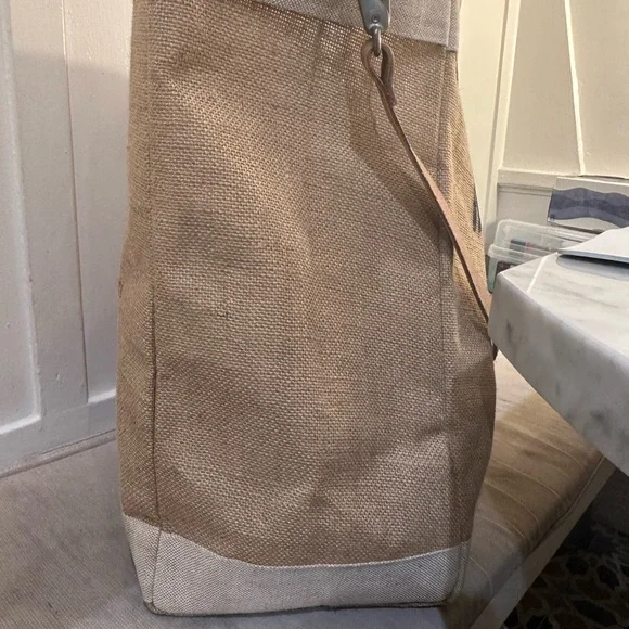 Clare V. x Apolis “Merci Beau Coup” tote w long leather strap limited edition - Picture 4 of 14